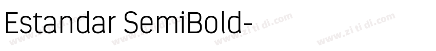 Estandar SemiBold字体转换